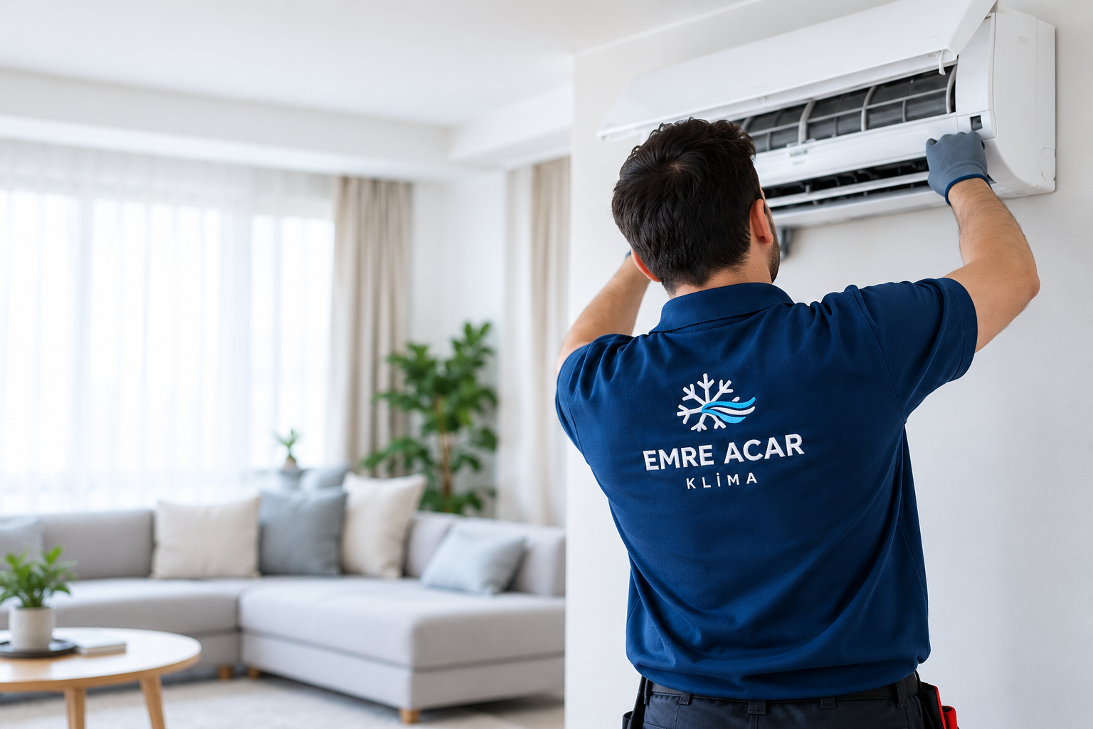 Emre Acar Klima teknisyeni duvar tipi klima montaj ve bakım uygulaması